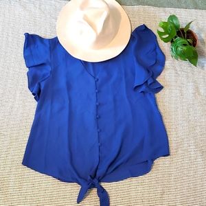 BOGO FREE! Button down shirt with front knot
